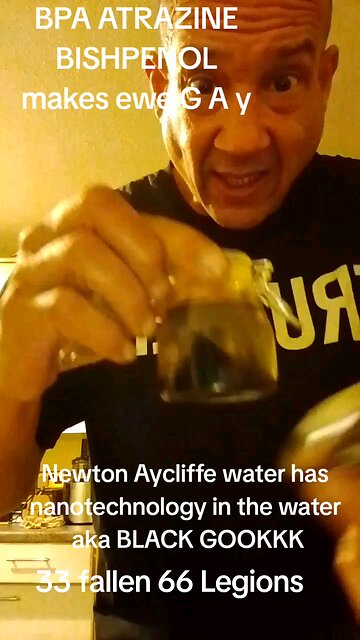 Newton Aycliffe water has black goo nanotey