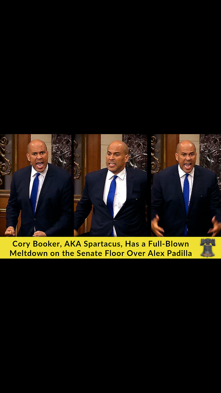 Cory Booker, AKA Spartacus, Has a Full-Blown Meltdown on the Senate Floor Over Alex Padilla