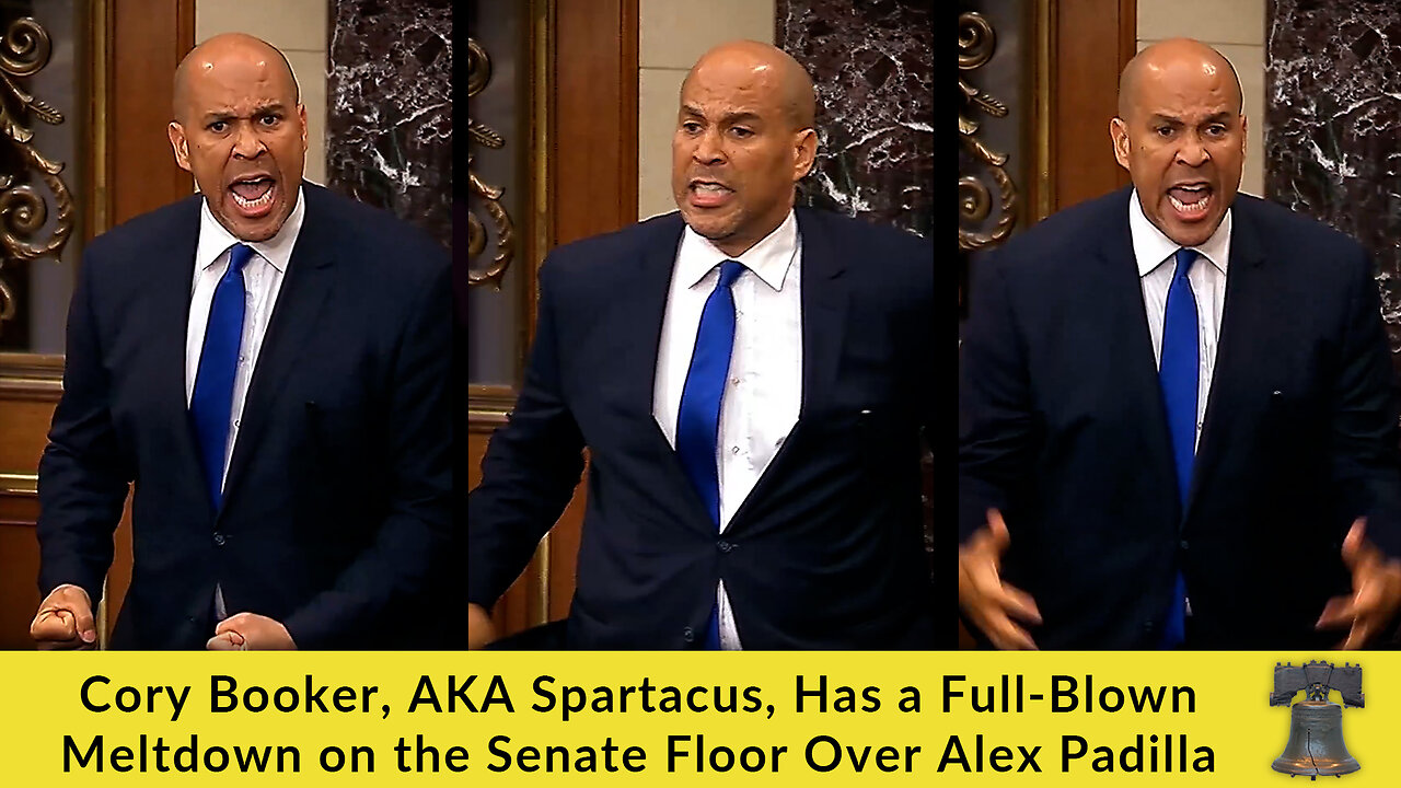 Cory Booker, AKA Spartacus, Has a Full-Blown Meltdown on the Senate Floor Over Alex Padilla