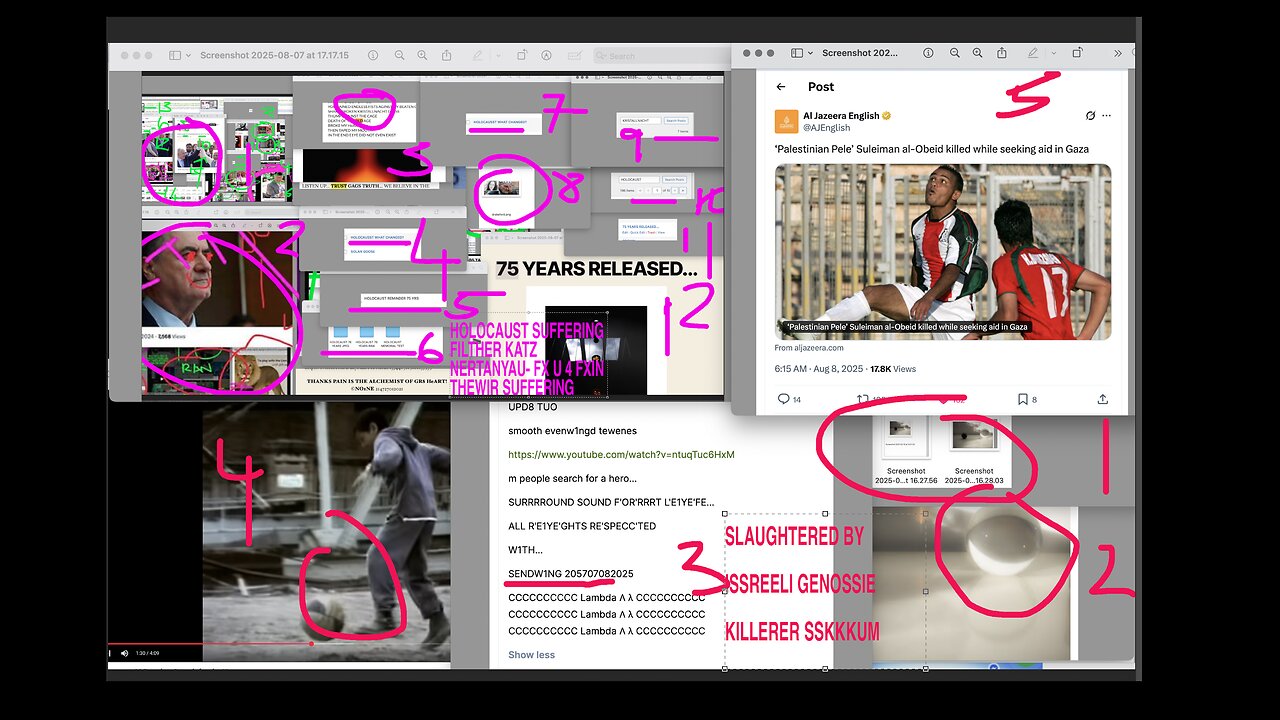 4@ 1421 3 PALESTINIAN PELE RIP @ 084208082025 2@ 205707082025 1 fx off rassin skum @1839 VIDEO 443 HOLOCAUST SUFFERIN G FILTHEReR NETANYAHU KAZT RISHI SUNAK 000PSS.. go flush j0key klub rasing skum hahah released 175807082025