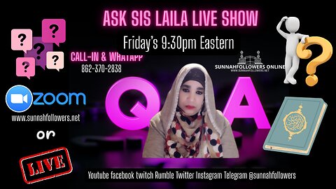ASK SIS LAILA LIVE ISLAM Q & A