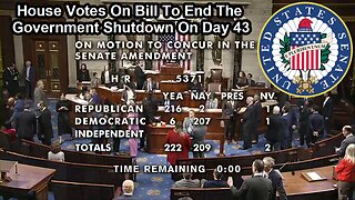 House Passes Bipartisan Bill to End Historic 43-Day Government Shutdown - November 12, 2025