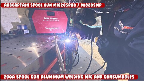 *NEW* ARCCAPTAIN Spool Gun MIG205Pro / MIG205MP For Better Aluminum Welding MIG 5 pin