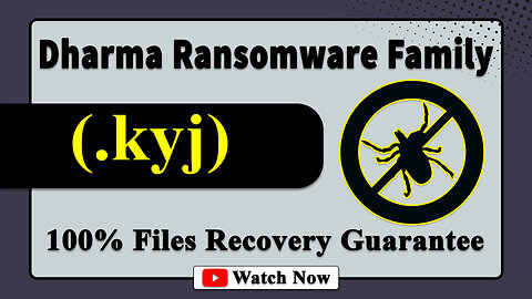 || SOLVED ✅🔘|| Kyj (.kyj) Dharma family ransomware virus - removal and decryption