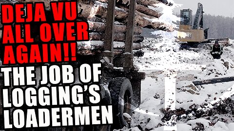 LIFE on Repeat! Craig Takes Another Turn On Logging's Loneliest Job: The Loaderman #loggersworldwide
