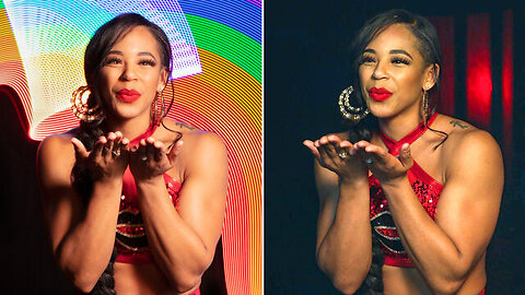 Behind the scenes of WWE’s Pride Month photo shoot @wwefree