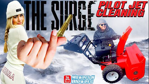 How to fix Snowblower Surging! A clogged Pilot Jet causes “The Surge” or Hunting! EASY CLEAN REPAIR!