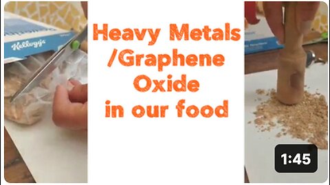 "Presence of Heavy Metals and Graphene Oxide in Our Food"