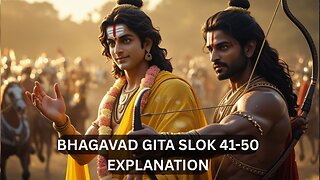 Bhagavad Gita Shlok 41–50 Explanation | निष्काम कर्मयोग का रहस्य | Hare Krishna Bhakti Vibes