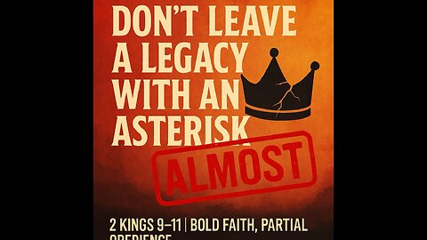 Jehu: Legacy With an Asterisk | 2 Kings 9-11 | 7/4/25