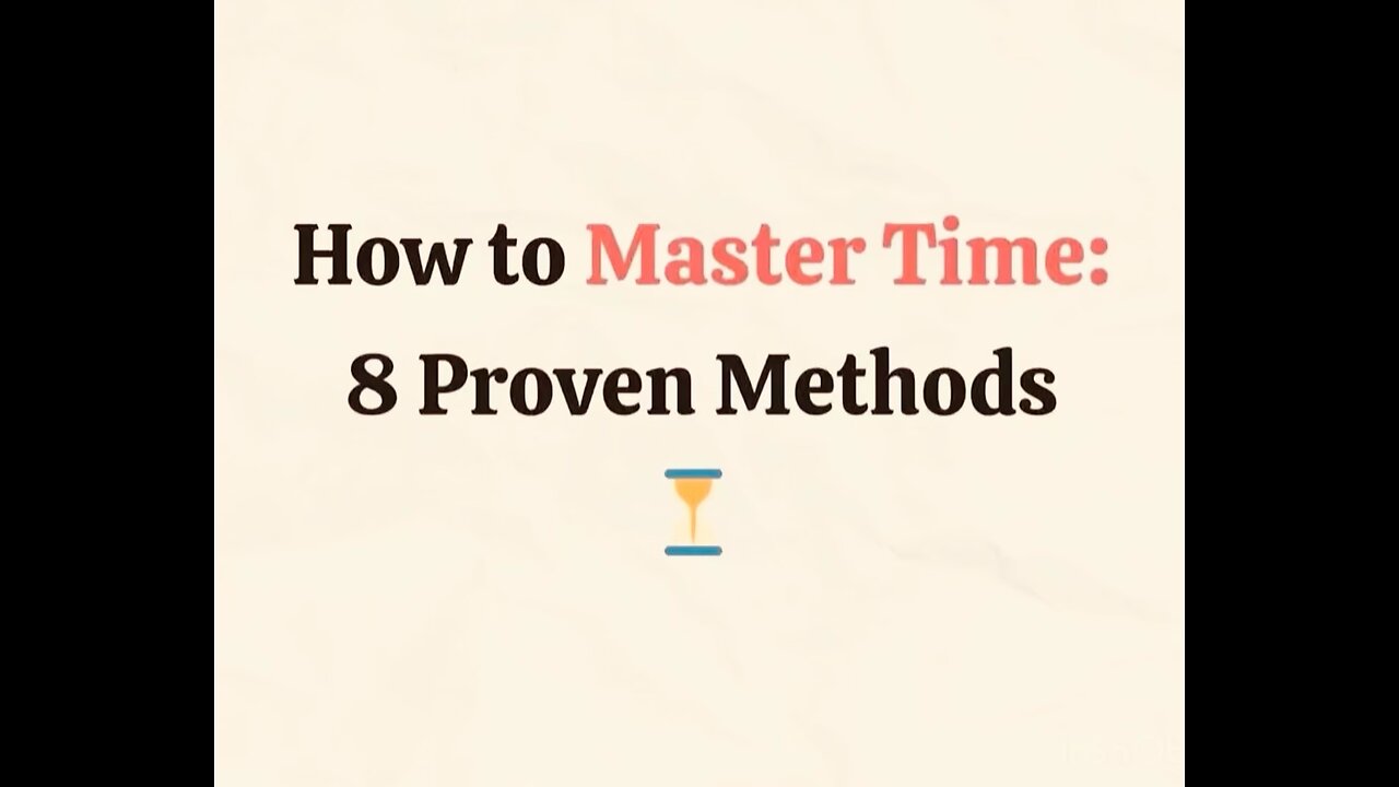 How to Master Time — Motivation