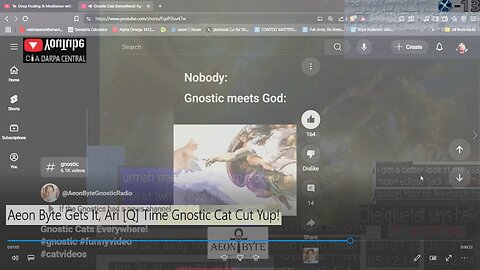 Aeon Byte Gets It, Ari [Q] Time Gnostic Cat Cut Yup!