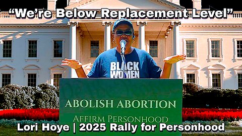 Lori Hoye At Men's March In Washington, D.C. || Exposes The Truth About Black Demographics And Abortion !!