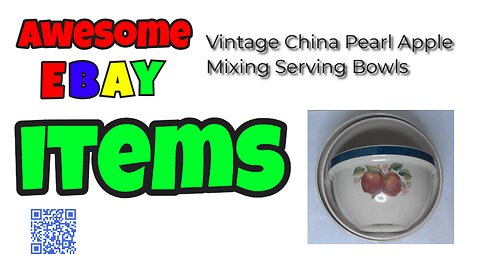 🍎 Vintage China Pearl Apple Mixing Serving Bowls Set of 3 Nesting Bowls #Ebay #Auction