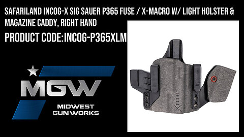 Safariland INCOG-X Sig Sauer P365 FUSE / X-MACRO w/ Magazine Caddy, Right Hand - INCOG-P365XLM