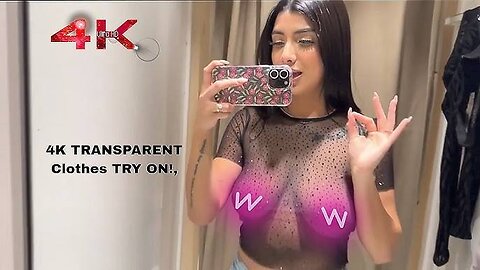 [4K] 2025 Transparent Try On Haul | No bra See Through | Curve Plus size Ideas Fashion x
