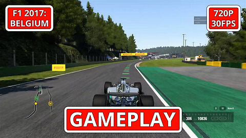 F1 2017: Belgium: Gameplay - (PC HD) [720p30FPS]