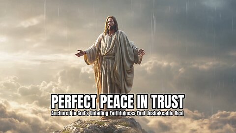 Perfect Peace in Perfect Trust | Peace in Chaos Declaration | 8-Minute Prophetic Meditation #jesus