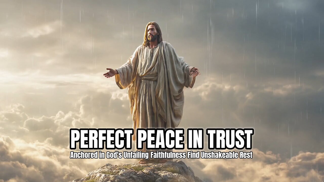 Perfect Peace in Perfect Trust | Peace in Chaos Declaration | 8-Minute Prophetic Meditation #jesus