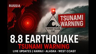🔴 LIVE: MASSIVE 8.8 EARTHQUAKE - TSUNAMI ALERT for Hawaii, Alaska & U.S. West Coast!