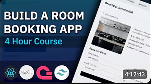 Create a Booking App from Scratch 💻 | React, Next.js, Appwrite & Tailwind (Full 4-Hour Course)