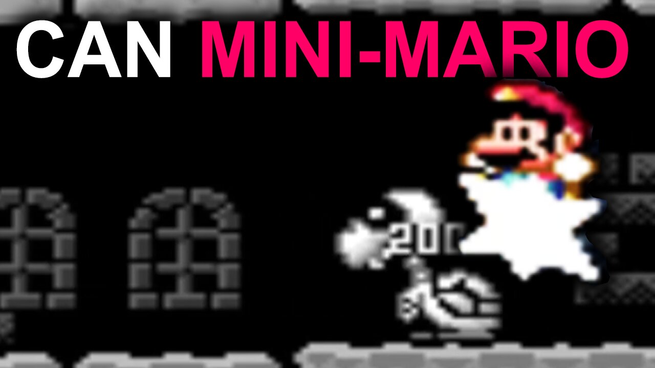 Can MINI-MARIO defeat World 1 without power-ups, YOSHI or switch blocks ? | SUPER MARIO WORLD