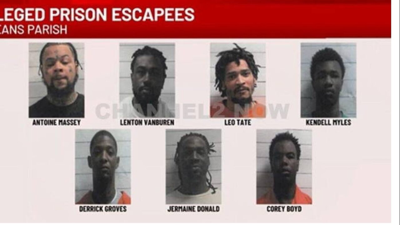 Major Security Breach at Orleans Parish Prison — At Least 7 Inmates Escape Near Downtown New Orleans
