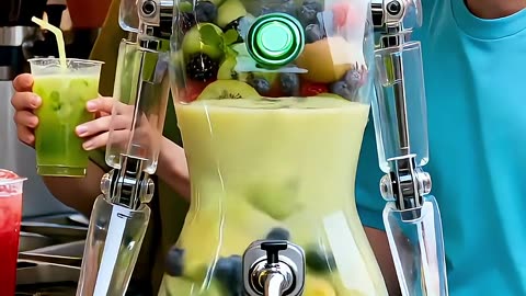 Kiwi fruits Juicy Dispenser Robot, in Service #futuristic #robot #technology #humanoid #AI