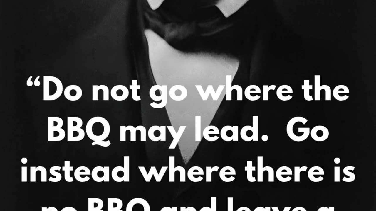 Wise words. Poetic even.