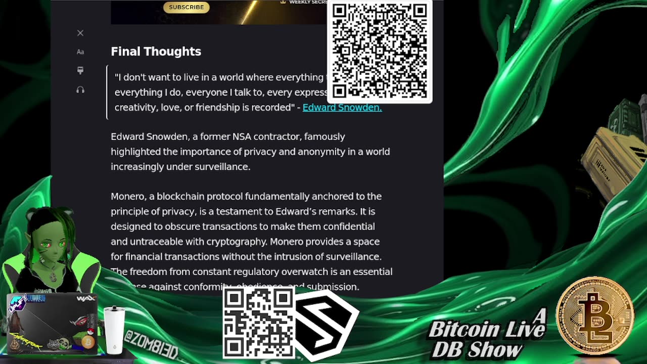 #3DChangesPerspectives | EP74 "Last $XMR #Monero Dive: Last #Key2Privacy [Public]" | w/ @Z0M8I3D