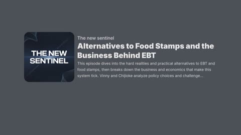 Alternatives to Food Stamps