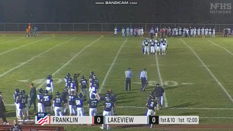 OCTOBER 25 2024 HIGH SCHOOL FOOTBALL: LAKEVIEW VS FRANKLIN PART 1