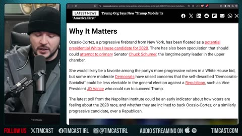 Trump CRUSHES AOC In New Poll, Plurality Of U.S. Says NO To Far Left And YES To Trump & MAGA