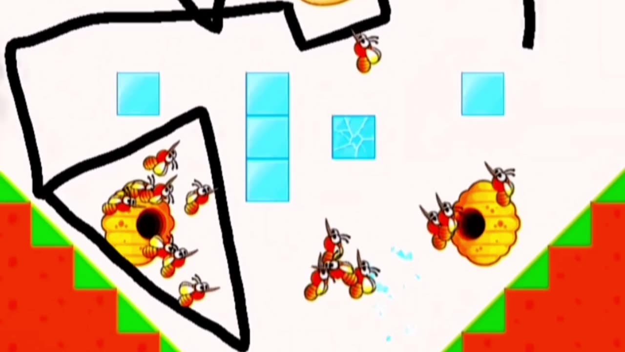 Only Pros Can Save The Doge 🐶💨 Epic Bee Swarm Escape Mission | Funny Game Shorts | Chegree Gamer