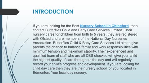 Best Nursery School in Chingford