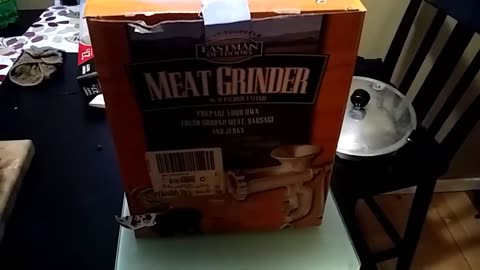 homemade deer meat grinder --deer jerky-deer sausage