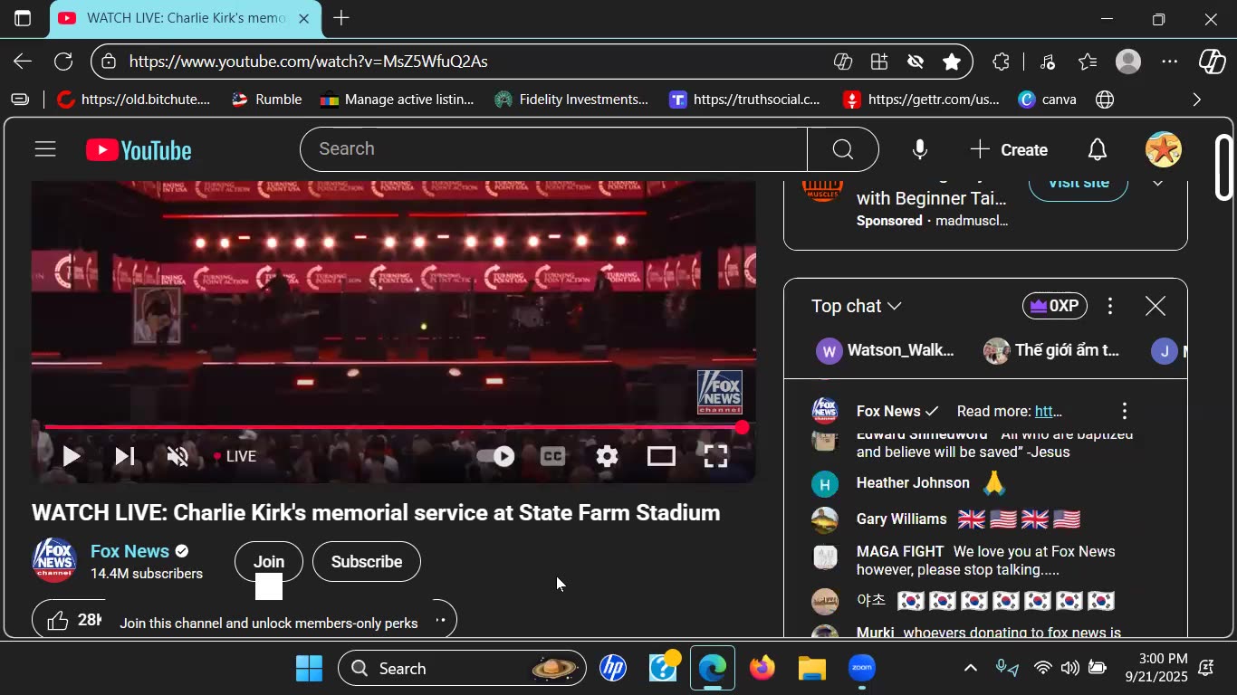 Charlie Kirks Memorial Filled With Love - WOW