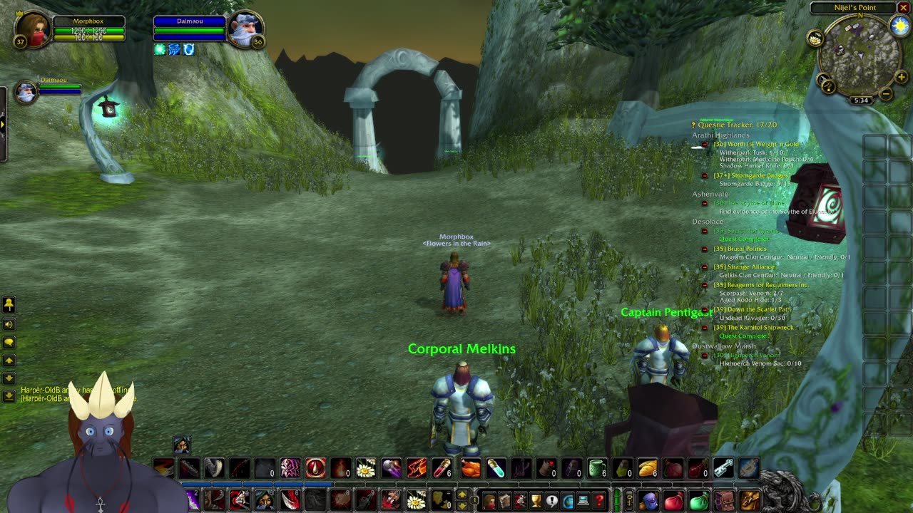 Leveling professions while dodging surveillance