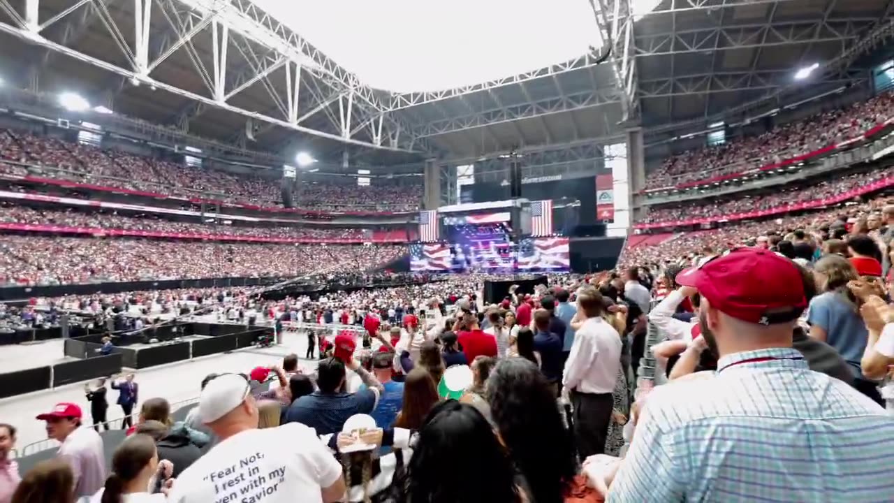 National Anthem before Charlie Kirk's memorial begins