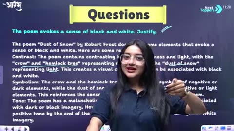 English Poem Dust of Snow Lecture 2