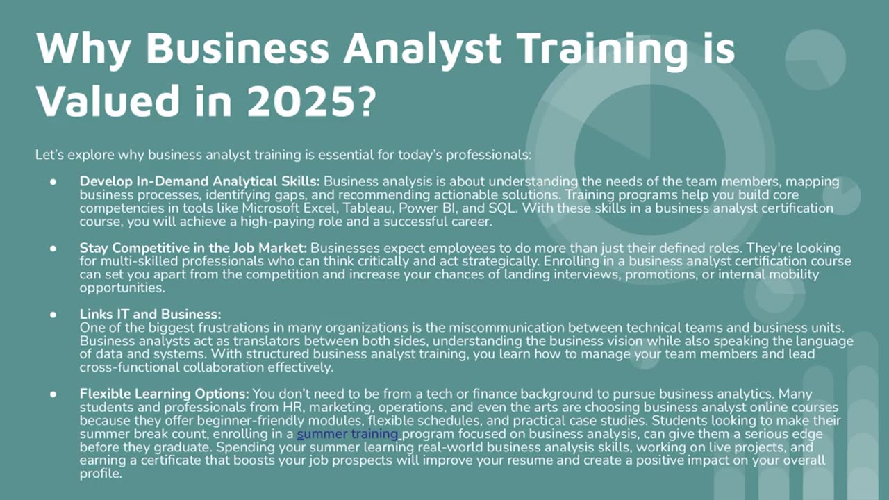 Why Is Business Analyst Training Important for Professionals in 2025?