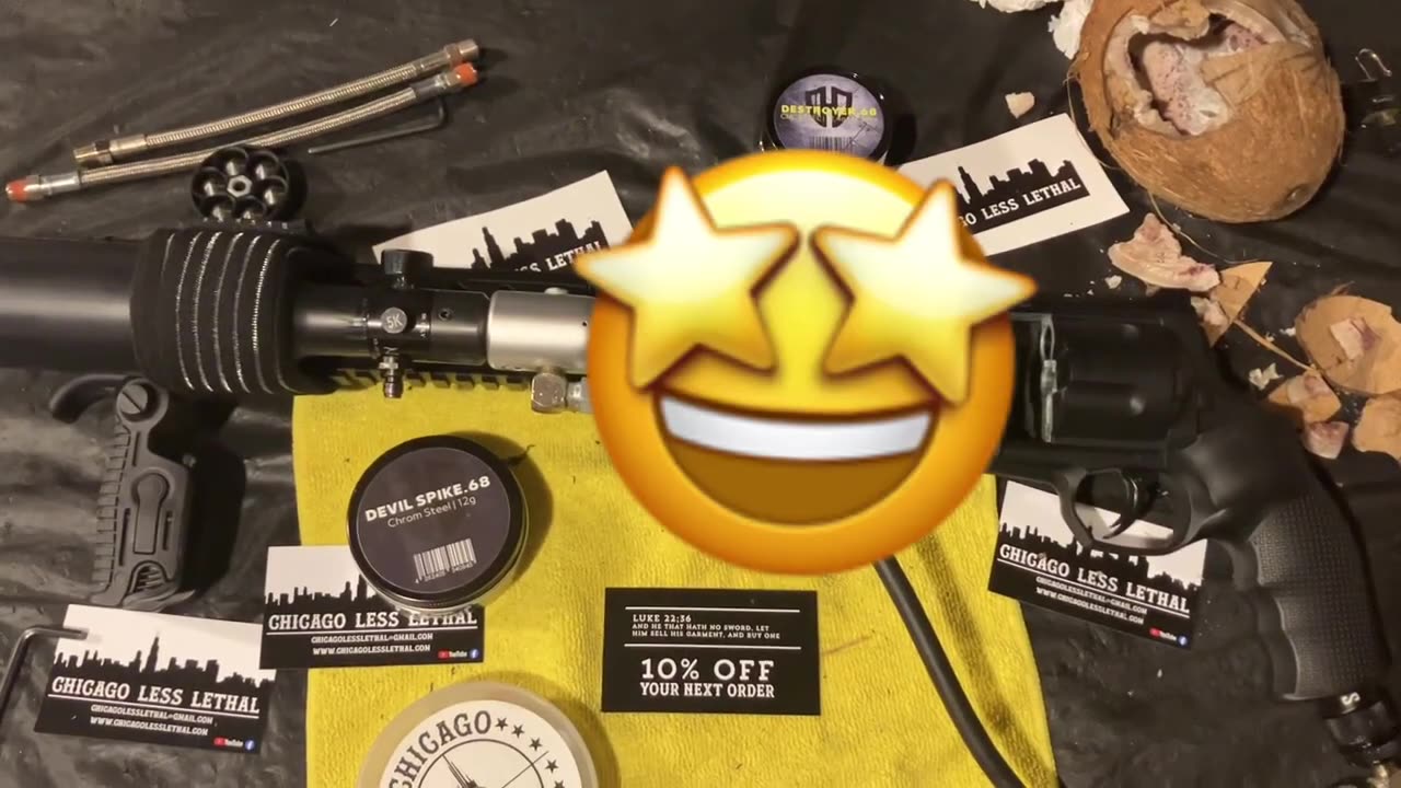 sweet home chicago hdr68 12g HD24 spike right through a coconut 80 joules