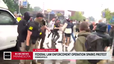 Ignorant Protesters clash with police amid federal raid in Minneapolis
