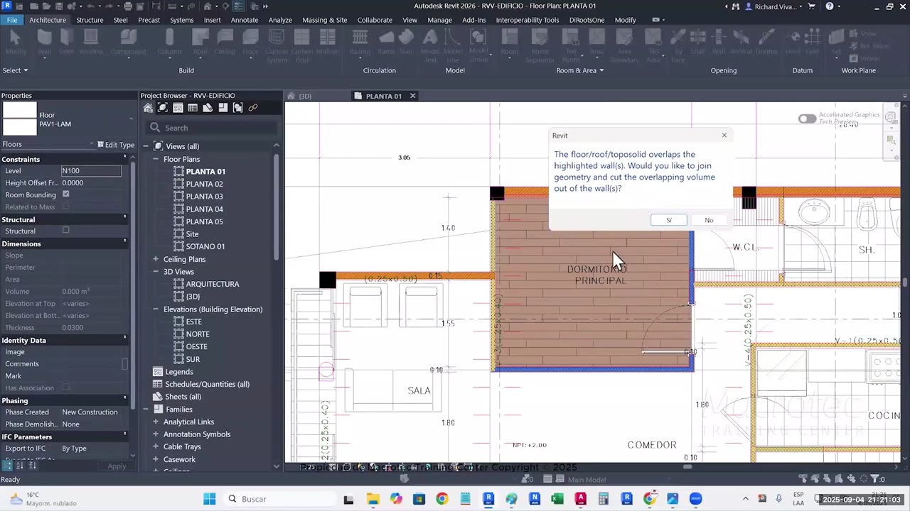 25 09 04 Clase 07 - REVIT ARCHITECTURE 2026