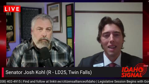 Senator Josh Kohl on entering the 2026 Idaho Session and Governor Little's Address