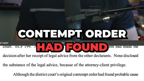 Court THREATENS DOJ Lawyers