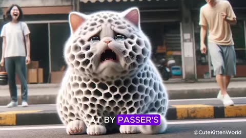 Poor cat got infected