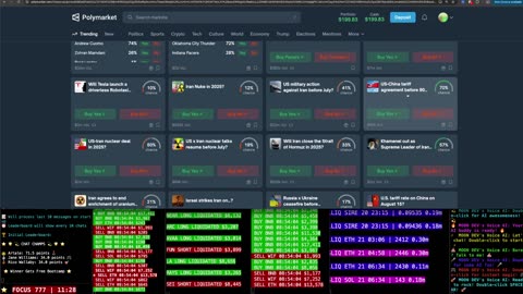 🔴 [LIVE] automated trading prediction markets (polymarket)