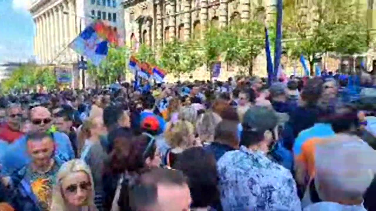 Studentski protest 1. maj 2025. ispred zgrade vlade