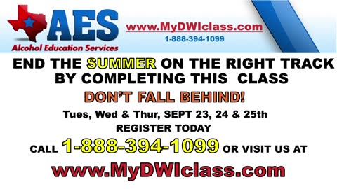 LAST SEPT DWI CLASS